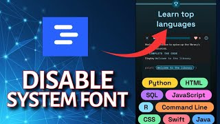 How To Disable System Font In Encode 2025?