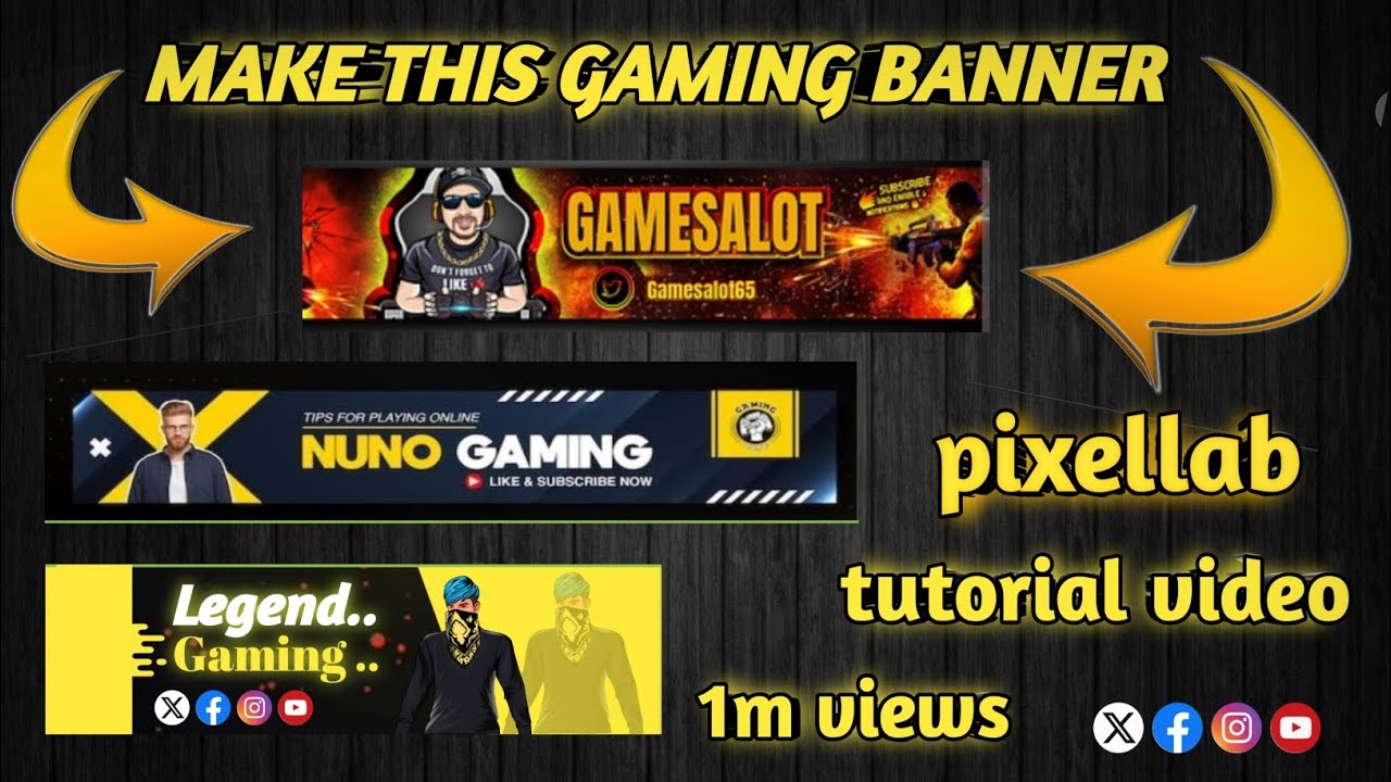 how To Make Gaming Banner On Android | Gaming Banner Kaise Banaye | Gaming Tutorial... 
