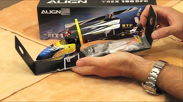 ALIGN Trex 150 Unboxing and binding to Spektrum radio with Alan Szabo Jr.