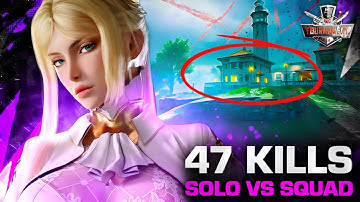 47 KILLS INTENSE SOLO VS SQUAD | Alcatraz Tournament Full Gameplay