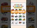 🔴 Vehicles Vocabulary in English | Types of Vehicles You Should Know