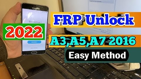 Samsung A5 2016 FRP Bypass 2022 | Samsung A510 Google Account Bypass Android 7 (2023)