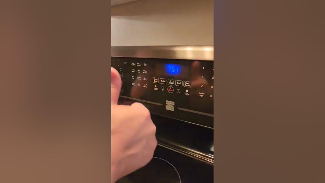 Setting time on Kenmore Elite Stove. so simple. Kenmore stove short