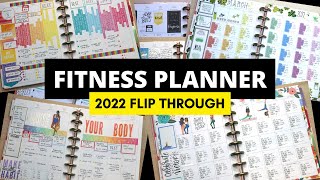 2022 FITNESS PLANNER FLIP THROUGH | FITNESS PLANNER | HAPPY PLANNER | PLANNER FLIP THROUGH