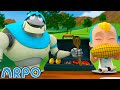 Arpo and Baby Daniel&#39;s Summer Barbecue | ARPO | Moonbug No Dialogue Comedy Cartoons for Kids