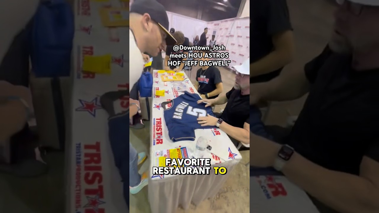 @Downtown_Josh meets HOU ASTROS “JEFF BAGWELL” ⚾️ The National 25’ 