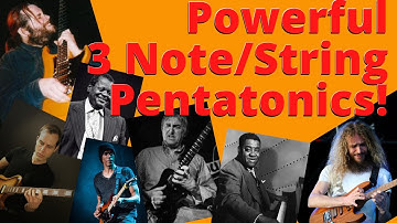 A Trio of 3NPS Pentatonic Approaches🎸Three notes-per-string Stretched Positions🎶