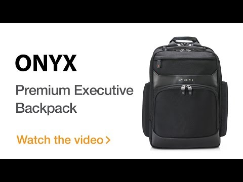 EVERKI Onyx Premium Travel Friendly Laptop Backpack, up to 15.6-Inch (EKP132)