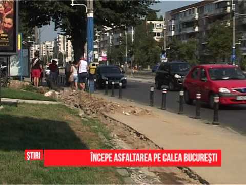 Începe asfaltarea pe Calea București