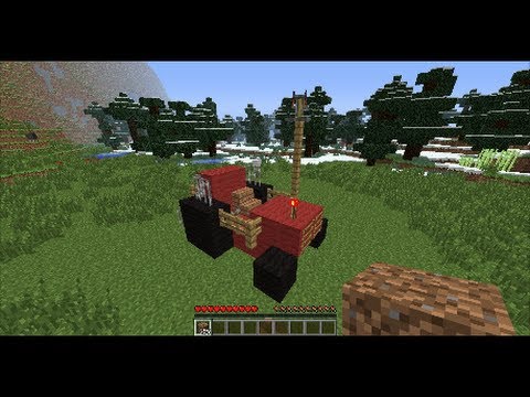 Minecraft 2016 - Small Simple Tractor Tutorial - YouTube