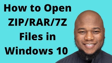 How to Open ZIP/RAR/7Z Files in Windows 10 // Easy & Free! How To Unzip A Compressed File Folder