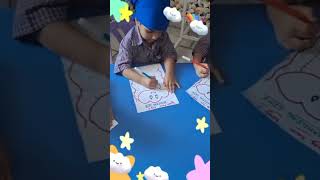 "Standing Lines Activity" Class Nursery "Guru Nanak Public Sen. Sec. School Bassian"
