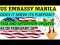 US EMBASSY MANILA | REAL PURPOSE | VISA OPERATIONS UPDATE AND APPOINTMENT WAIT TIMES