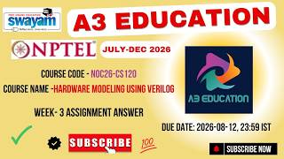 NPTEL Hardware Modeling using Verilog Week 3 Assignment Answers | noc26-cs120 | IIT Kharagpur