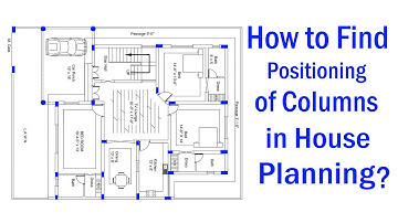 How to Find Position of Column in House Plan? | Columns Plotting |