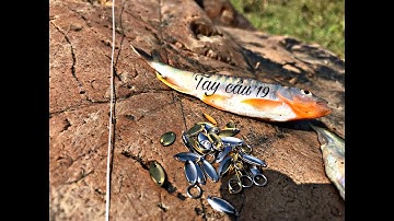 CÂU CÁ MƯƠNG BẰNG MỒI GIẢ THÌA MINI.