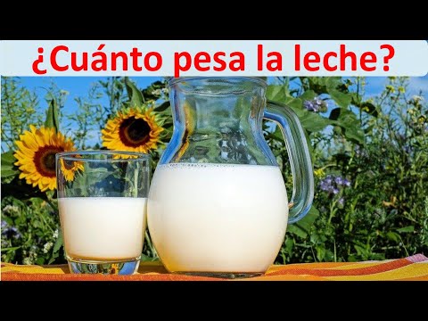 Video: ¿La leche pesa más que el agua?