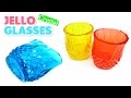 DIY Crystal Jello Glasses ! Rainbow Gummy Cups Recipe | MonsterKids