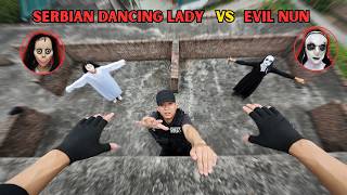 SERBIAN DANCING LADY & EVIL NUN VS POLICE ESCAPE 7.0 | HORROR POV | HORROR STORY
