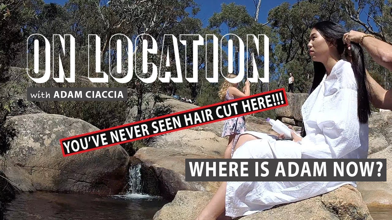 OMG! Cutting hair in an Australian Billabong on Episode #56 of HairTube© with Adam Ciaccia