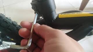 menaikkan atau menurunkan sadel sepeda pacific avorio 1.0 bmx
