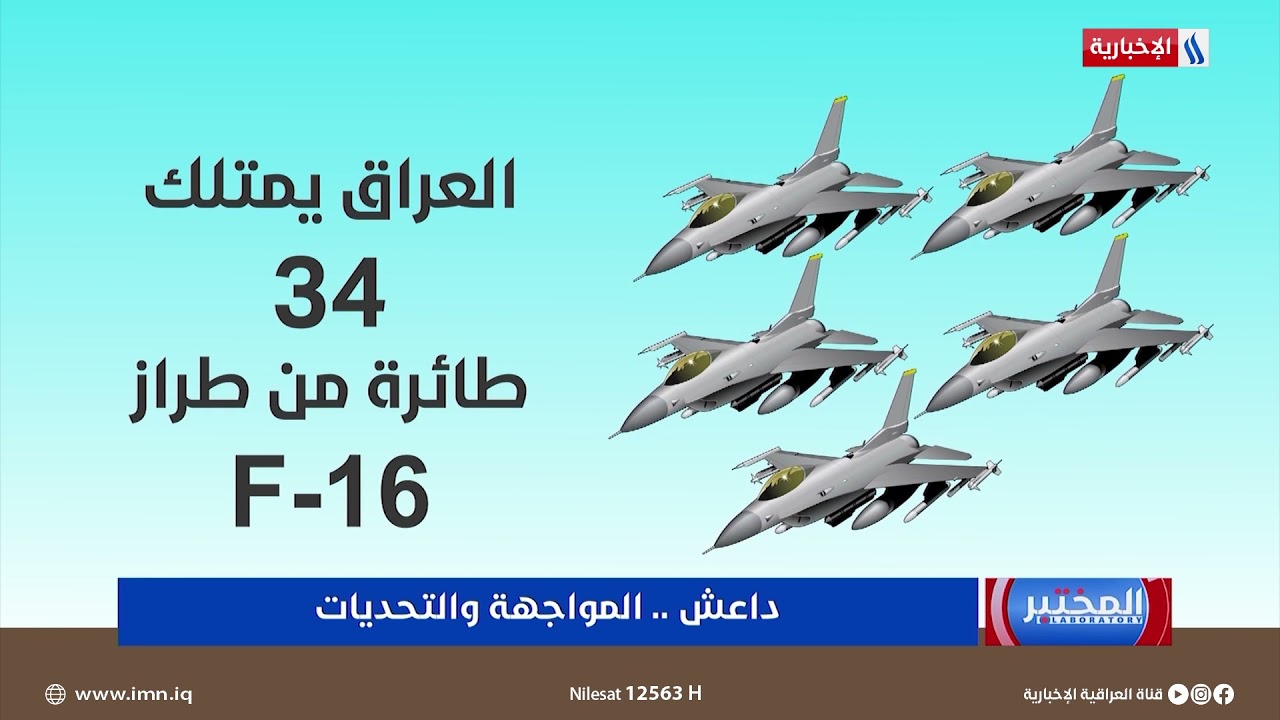 المختبر |  اللواء يحيى رسول : معلومات عن طائرات الـ F 16 العراقية
