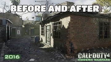 COD 4 REMASTERED - MAP SHOWCASE! COMPARISON BEFORE and AFTER! PS4 vs PS3/XBOX Graphics