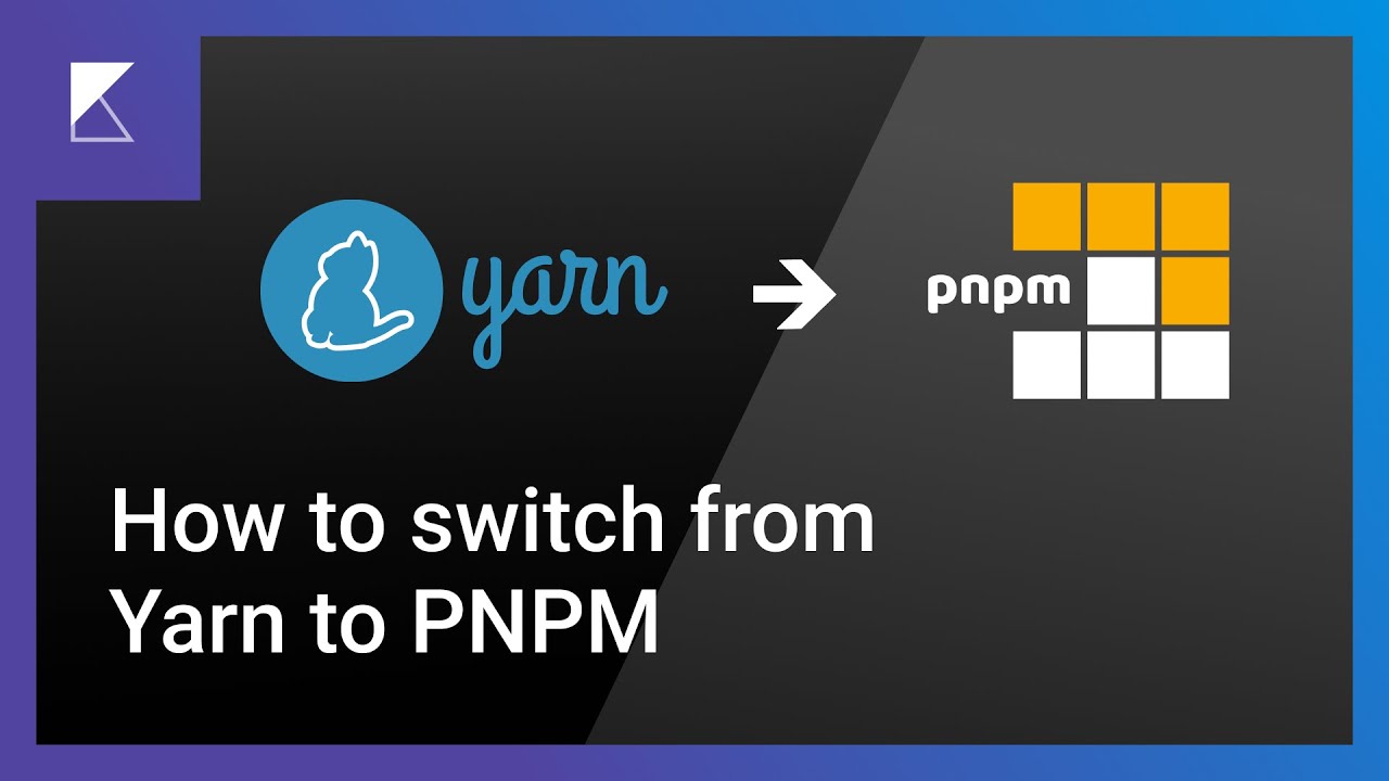 Yarn to PNPM - How to Switch - YouTube