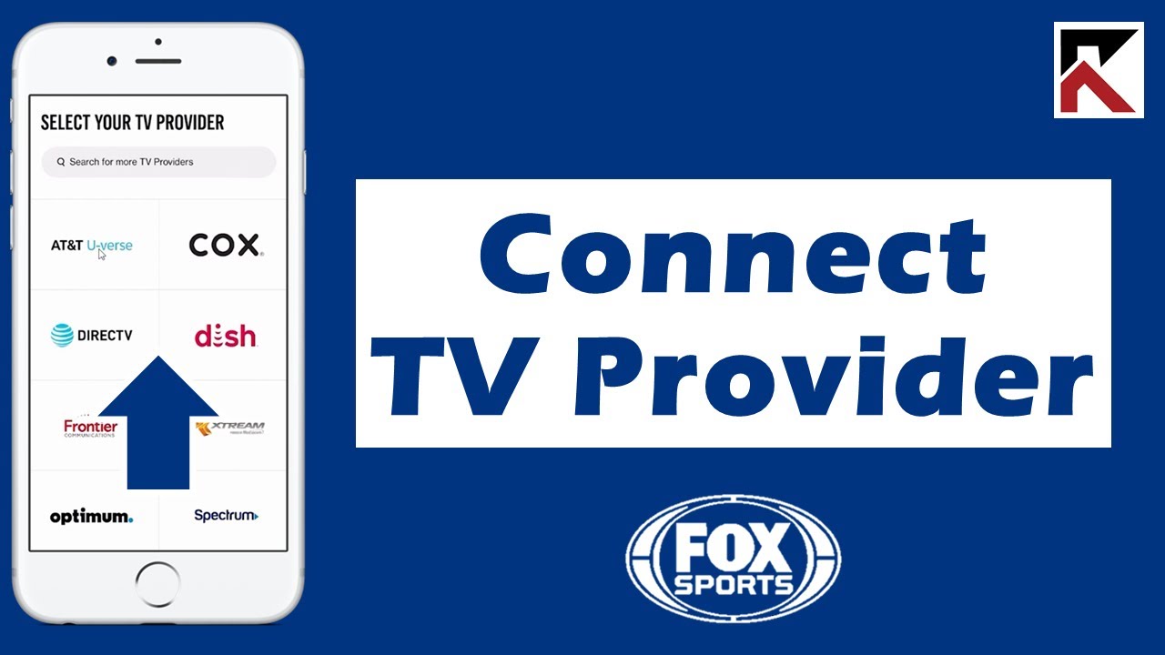 How To Connect TV Provider Fox Sports App YouTube