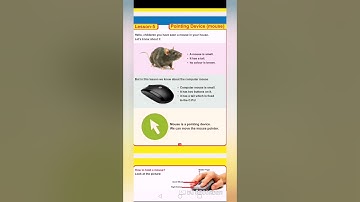 Class - 1st Lesson - 5 Pointing Device (Mouse)