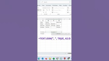 How to combine text - Use TEXTJOIN in Excel!