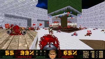 Doom 100 Line Christmas (2022) MAP09: "Under the Christmas Tree" UV Max Speedrun 3:11