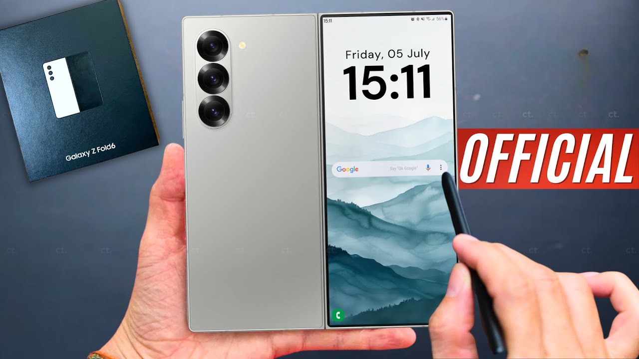 Samsung Galaxy Z Fold 6 - FINALLY, IT'S OFFICIAL - YouTube