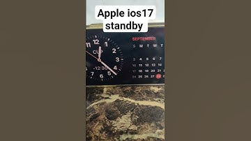 Apple ios 17 standby feature 😱😱 #apple #appletips #standby #iphone15 #iphone #iphone14pro