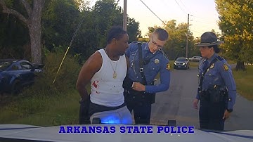 Ford Mustang vs. Arkansas State Police in city streets #pursuit #chase