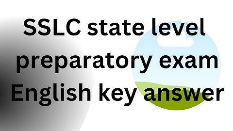 SSLC preparatory exam key answer English @justlearnwithsm7060