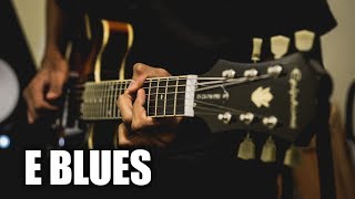 Blues Acoustic Guitar Backing Track In E chords