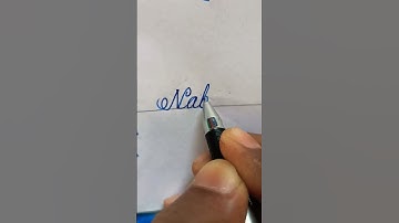 Nabiha #beautifulname #comment your name #improvehandwriting #cursivewriting #calligraphy #shorts