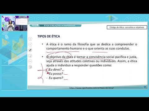 TÉC FINANÇAS MANHÃ ÉTICA E RELAÇÕES INTERPESSOAIS 05 07 2022 CÓDIGOS DE ÉTICA CONC E OBJETIVOS P1