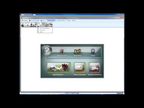 Church Windows Software v17 - Donations: Donations Basics