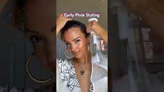 Curly pixie styling using Curlsmith