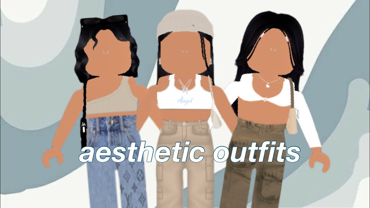 Aesthetic roblox outfits w links - YouTube