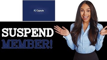 How To Suspend Admin Team Member In Capsule CRM (2025)