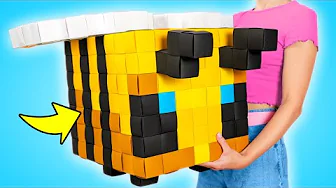 Fiesta de Minecraft DIY – ¡Crafting una linda Piñata de Abeja! 🐝