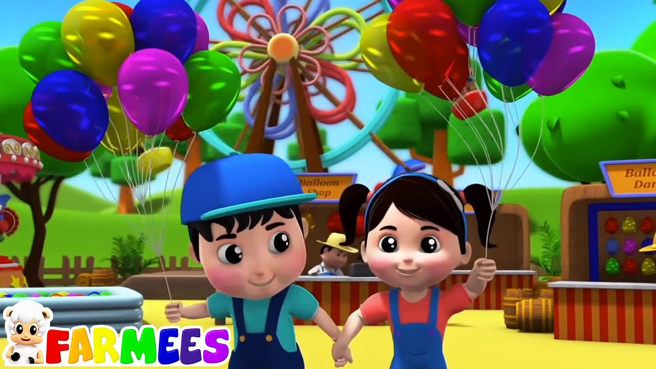 ⁣Balon lagu video pendidikan untuk anak-anak Oleh Farmees