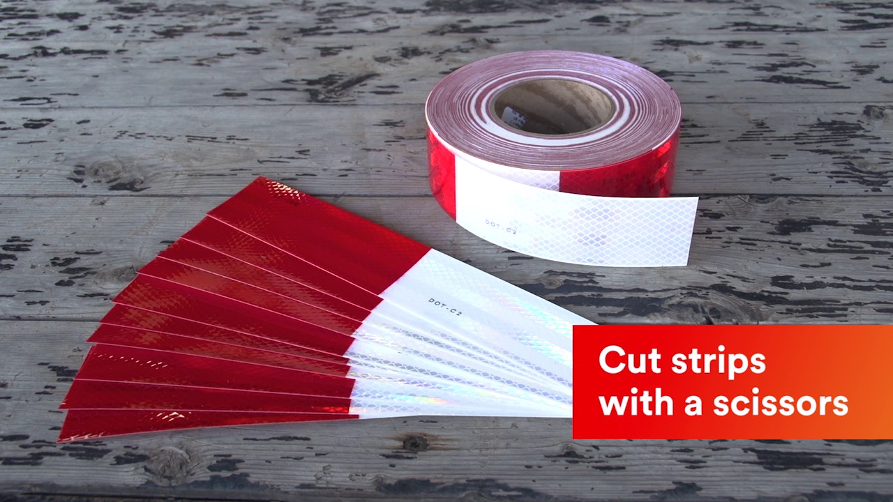 How to Apply Red and White 3M™ Diamond Grade™ Series 983 Tape 