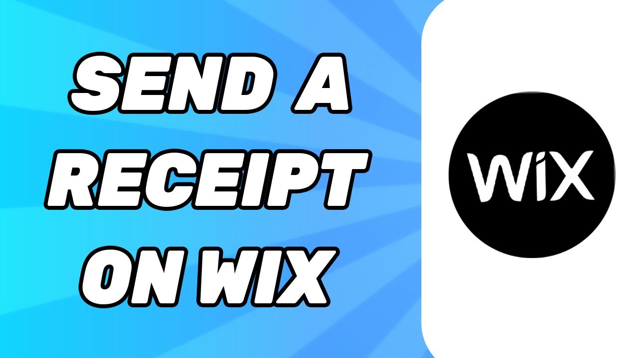 How to Send a Receipt on Wix