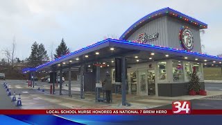 Local School Nurse Honored as National 7 Brew Hero