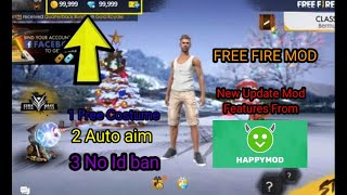 CAN WE HeCK FREE FIRE NEW UPDATE WITH HAPPY MOD? || TRYING TO HeCK FREE FIRE WITH HAPPY MOD? screenshot 5