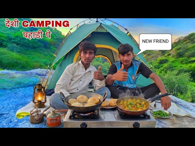 Dou night camping on Mountains | Camping video in jungle hindi | Camping in india | camping video